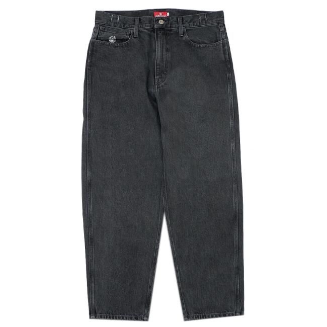 HELLRAZOR BAGGIE DENIM PANTS / WASH BLACK (ヘルレイザー バギー