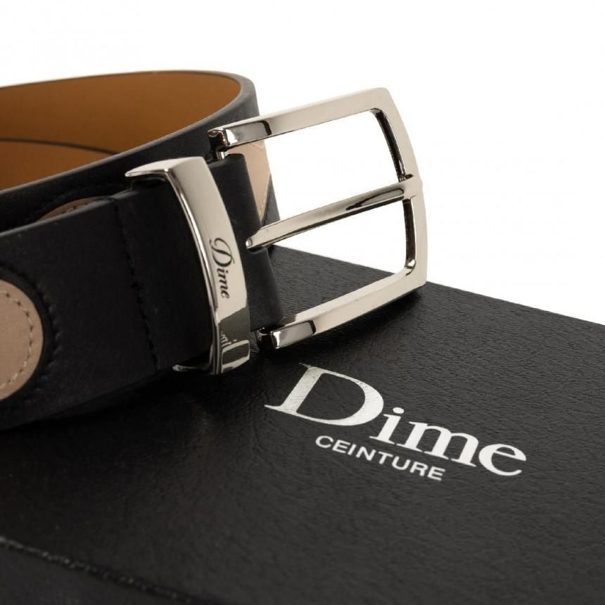 Dime Premium Leather Belt / Black (ダイム ベルト) - HORRIBLE'S