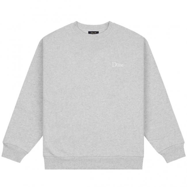 Dime Classic Small Logo Crewneck / Heather Gray (ダイム クルー