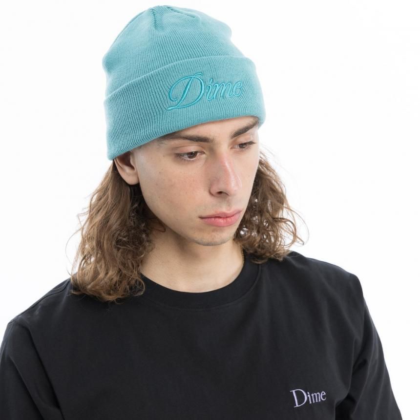Dime Cursive Beanie / Teal (ダイム ニットキャップ/ビーニー