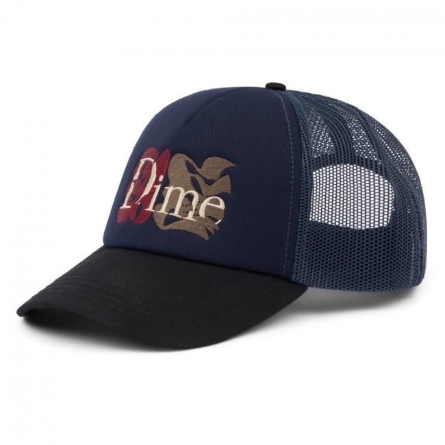 Dime Classic Duo Trucker Cap / Navy (ダイム メッシュトラッカー