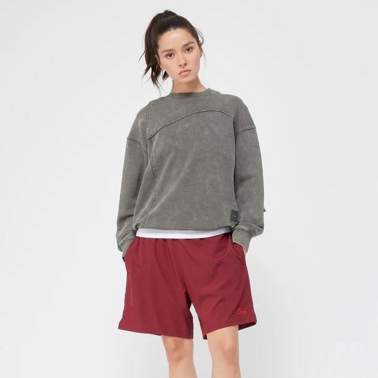 Dime Reverse Stitch Crewneck / Charcoal Washed (ダイム クルー