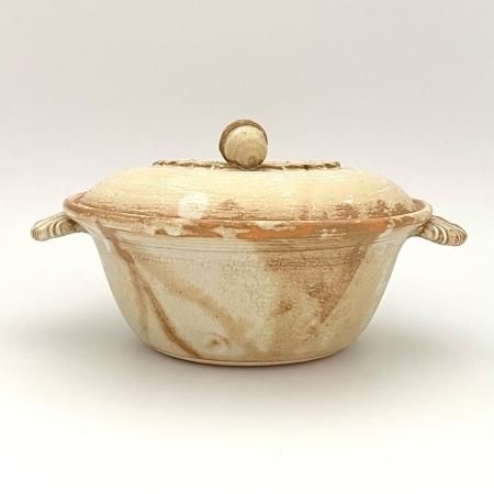 石渡 磨美 6号土鍋 どんぐり仕様／白 - shirushi（しるし） - うつわと