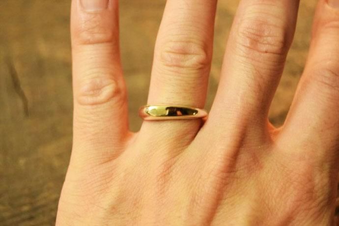 k18とシルバーのコンビリング（リング・指輪）｜ajina オンラインショップ