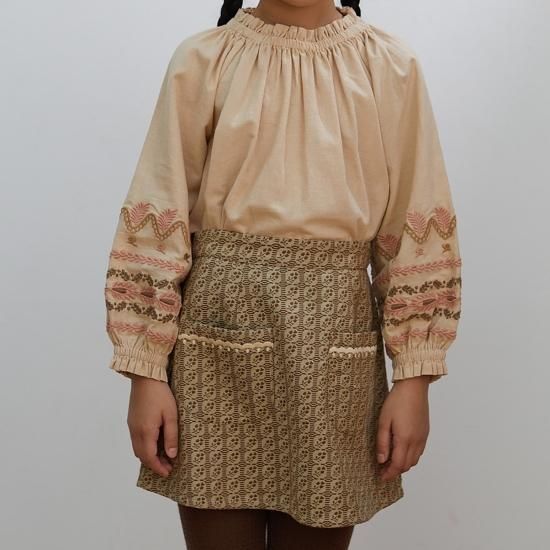 Apolina｜meera blouse almond APOLINA MEERA BLOUSE (almond