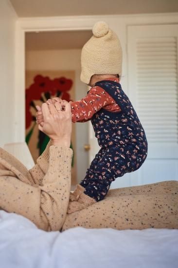 ☆MISHA & PUFF LAYETTE circus print Overall (ink circus