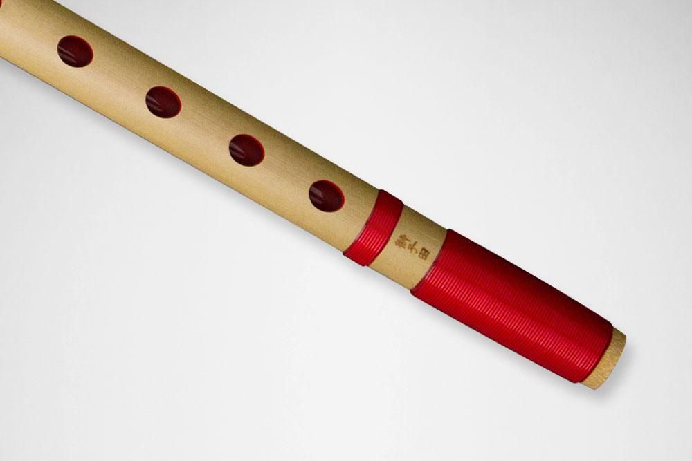 獅子田 竹渓 巻 両巻（赤ビ巻） - 獅子田流 篠笛「大塚竹管楽器」