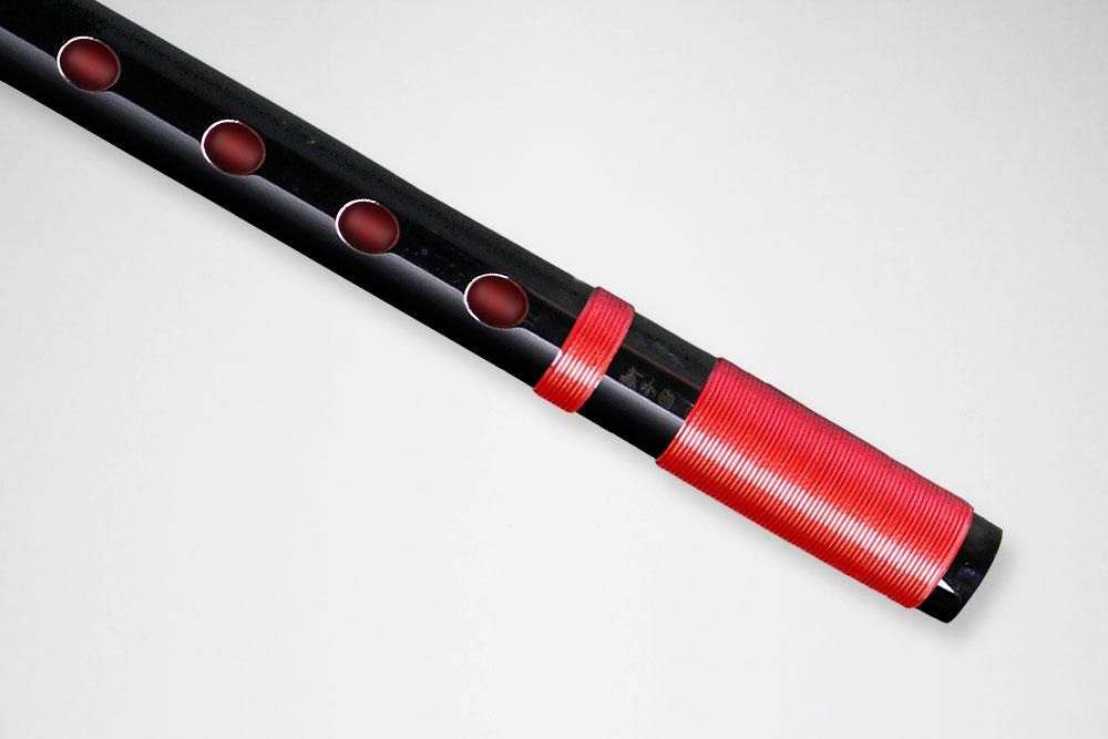 篠笛 古典調 7穴 5本調子 天地胴巻き 超鐵仕様 篠笛 古典調 7穴 5本