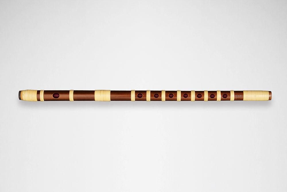 獅子田 竹峰 燻煙 彫込 総巻 - 獅子田流 篠笛「大塚竹管楽器」