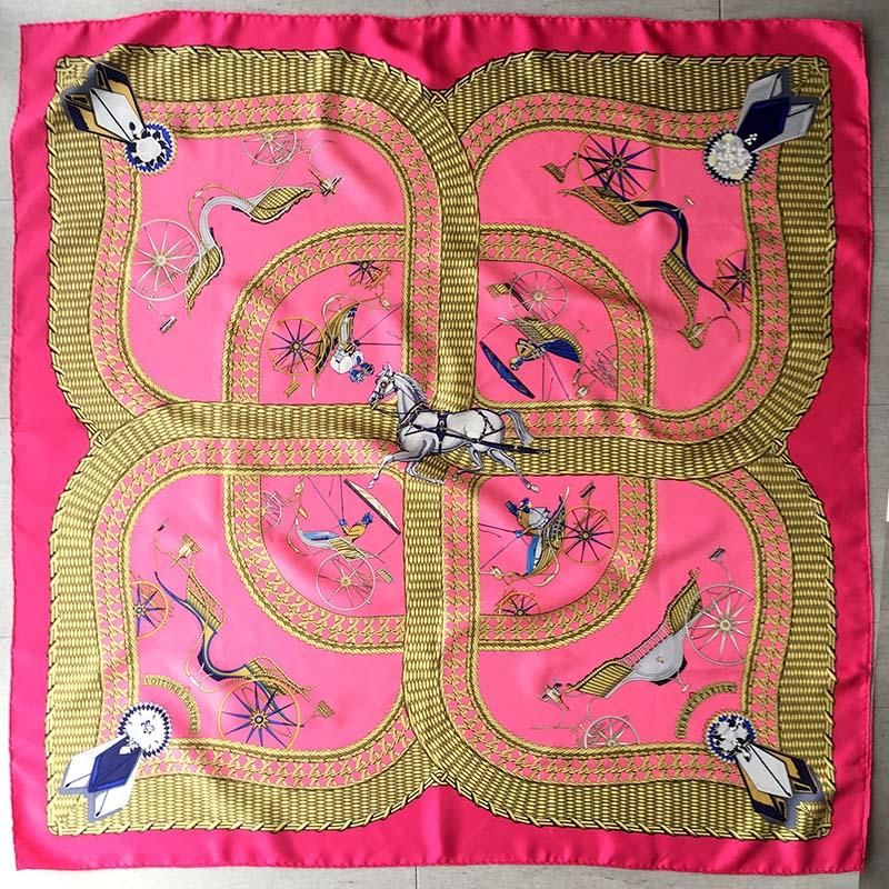 スカーフ エルメスHERMES カレ90 VOITURES PANIERS - soracoya（空小屋）