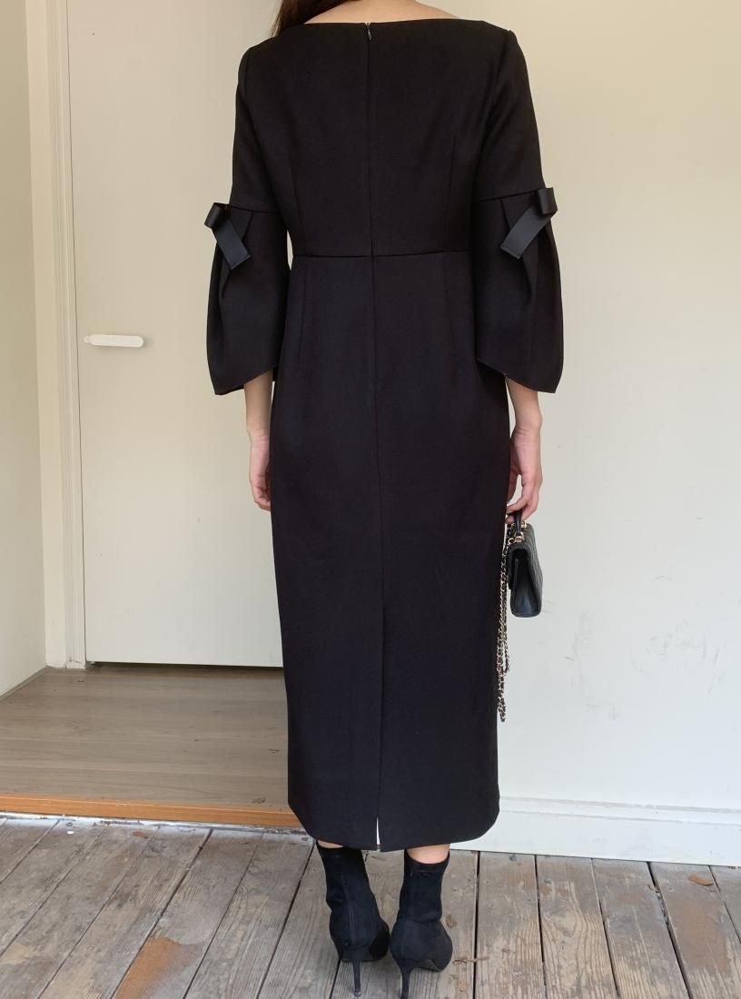 PUFF RIBBON MIDI DRESS - BIRTHDAY BASH