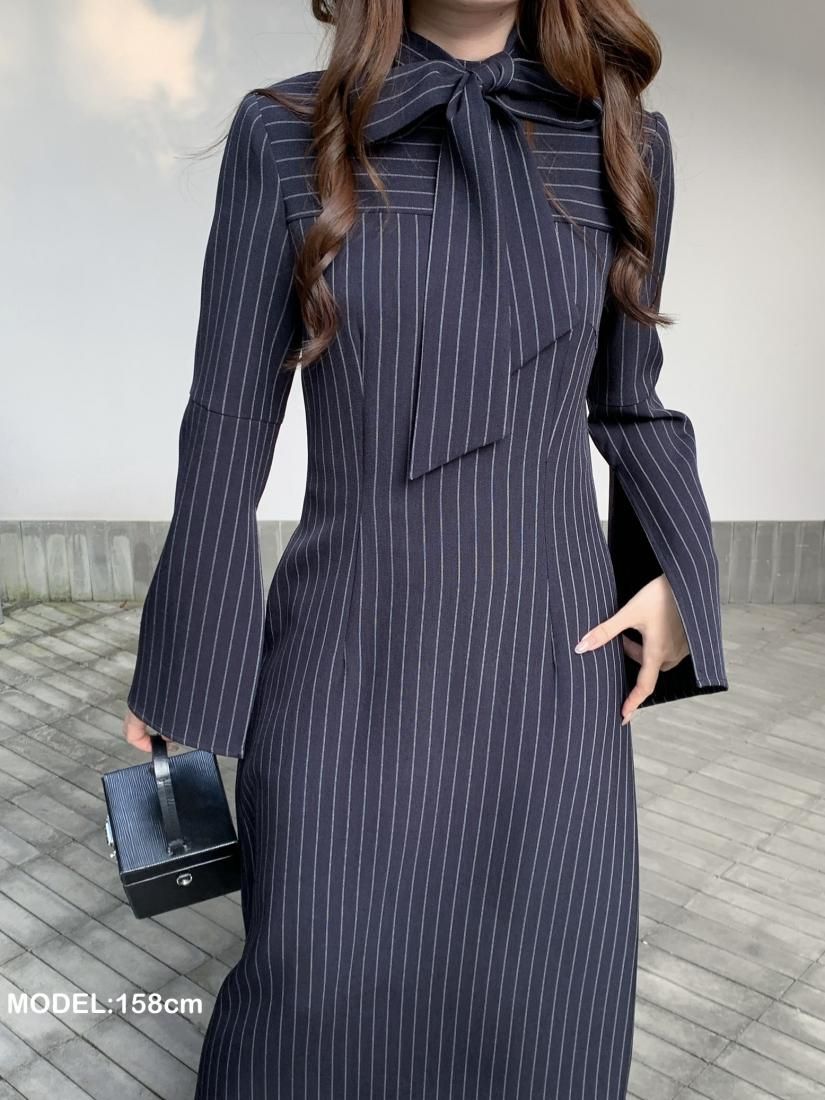 3WY STRIPE RIBBON DRESS - BIRTHDAY BASH