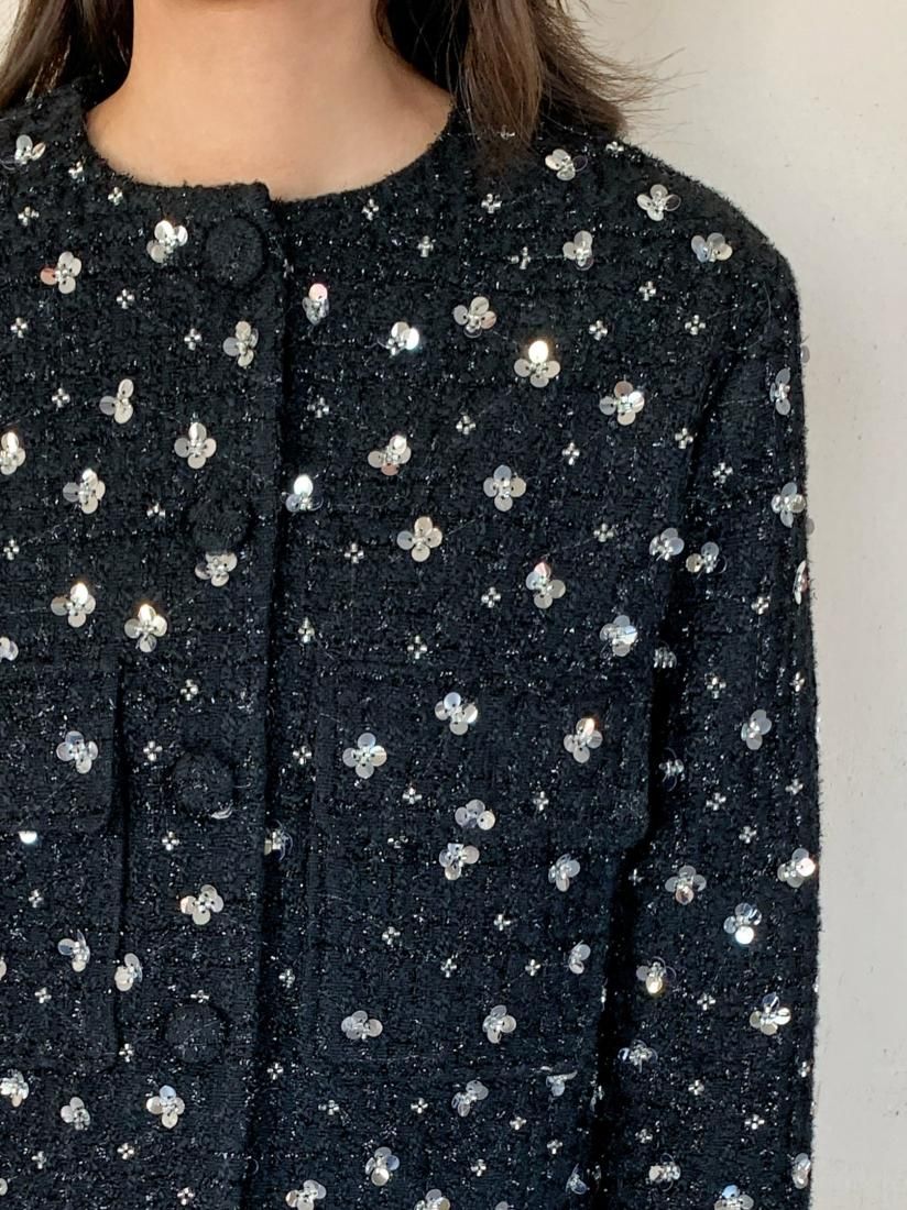 TWEED FLOWER BIJOU JACKET SETUP - BIRTHDAY BASH