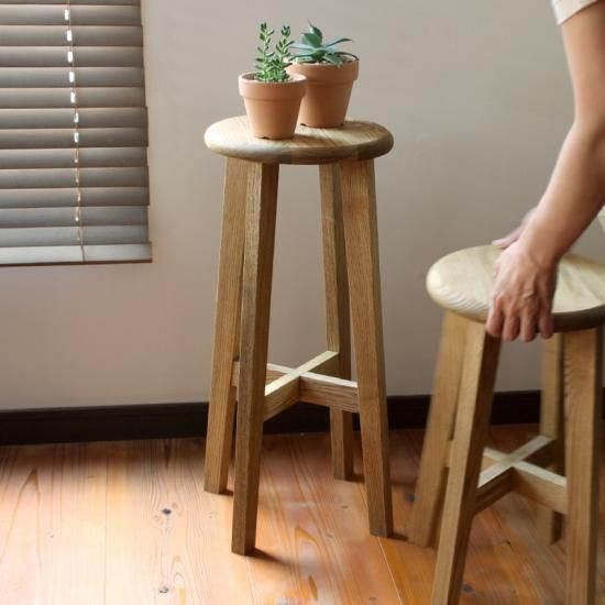 松野屋 日本の丸椅子 大