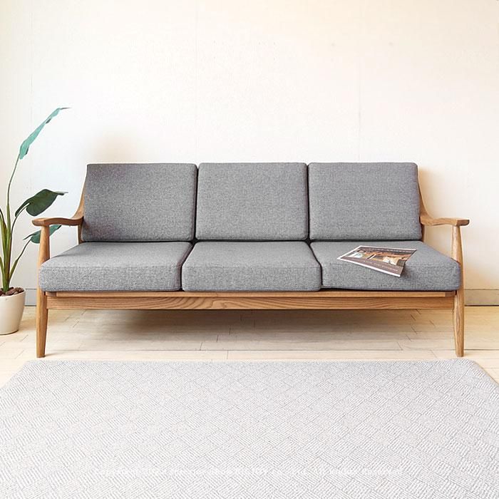 3人掛けソファ 3Pソファ カバーリングソファ 木製ソファ 開梱設置配送