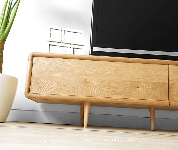 W1600、W1800、W2000 オーク材 テレビボード ローボード テレビ台 扉を