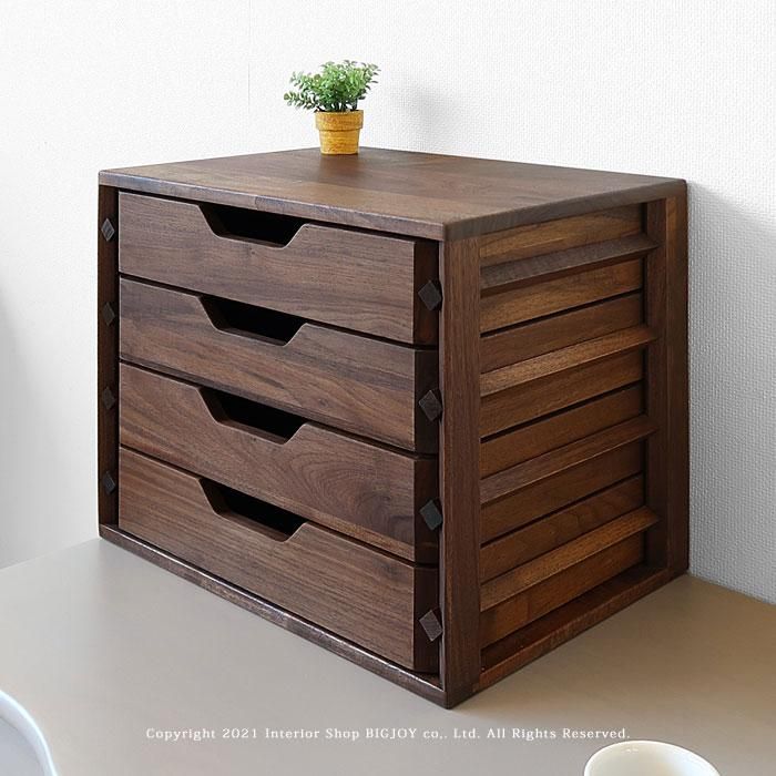 卓上チェスト 3段、4段、5段チェスト デスク上に置けるチェスト 幅