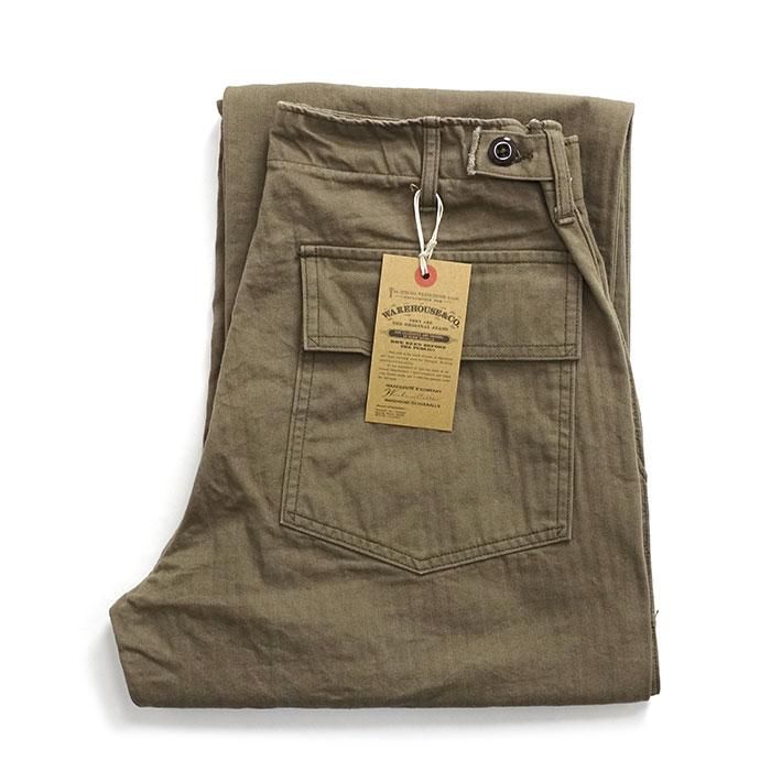 ウエアハウス WAREHOUSE Lot 1086 ヘリンボーン ベイカーパンツ HBT
