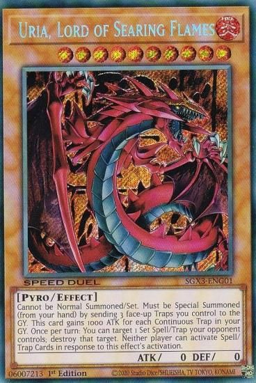 遊戯王 SGX3-ENG01 神炎皇ウリア Uria, Lord of Searing Flames (英語