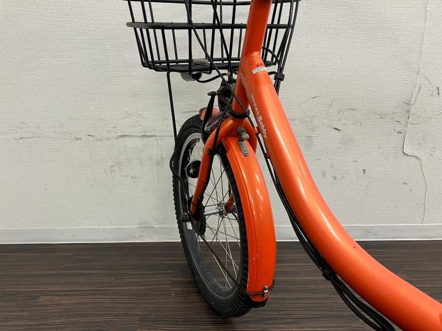 電動自転車 ヤマハ PAS Babby 20インチ オレンジ 12.8ah 2014年頃 前後