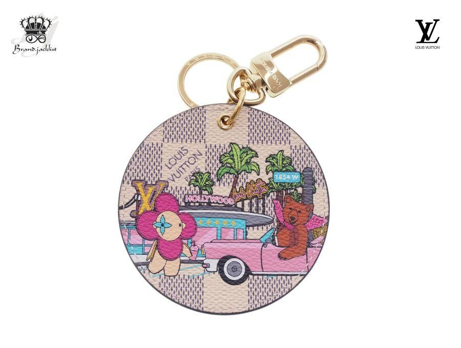 ルイヴィトン キーホルダー・イリュストレ ダミエアズール