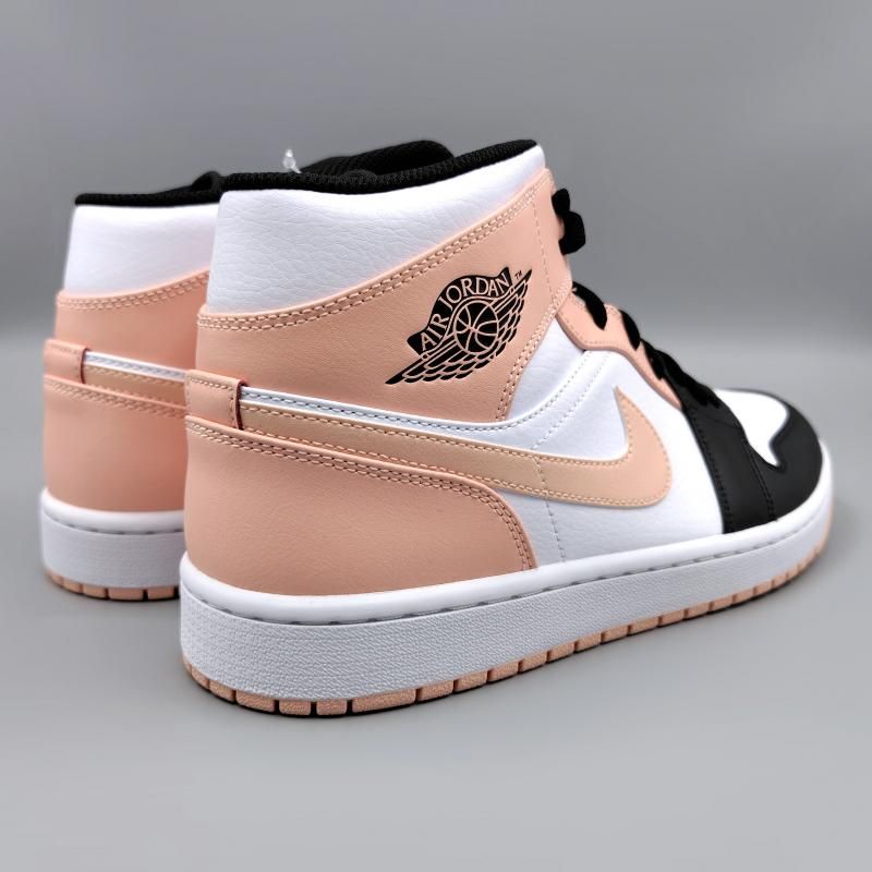 AIR JORDAN 1 MID 54724-133 ホワイト/ピンク/ブラック