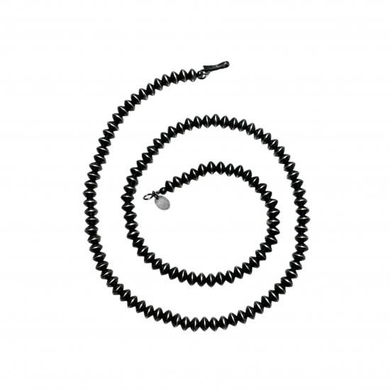 Navajo Pearl Necklace oxidized (ナバホ パール ネックレス 燻し加工