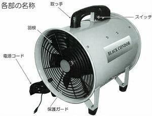 ポータブルファン】 単相 100V 送風機 CJ-300 300φ ＆ 送風機用PET