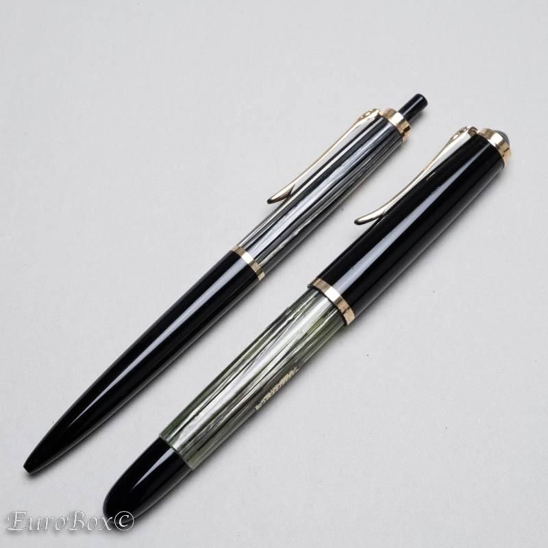 ペリカン 万年筆 400NN/ボールペン455 グレーストライプ Pelikan 400NN