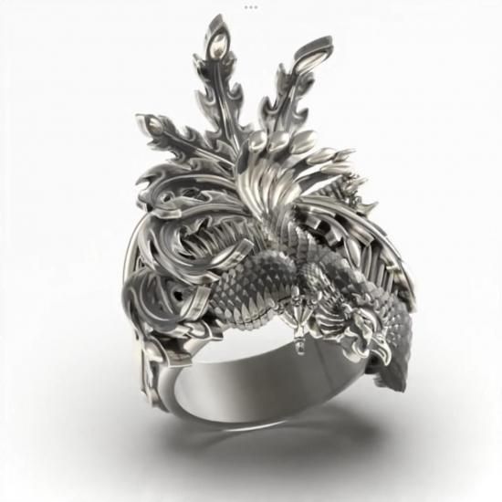 鳳凰リング01【SV925】 - 貴金属工房ブリコラージュ