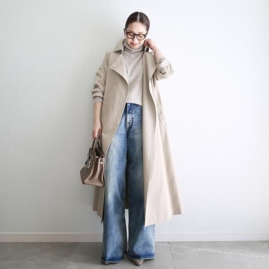 24-10/25-01/26-01 【再販】60/2コーマギャバジン トレンチコート