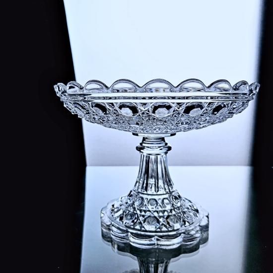 輝くオールドバカラ ディアマンピエーリーのコンポート【19世紀後半