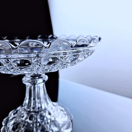 輝くオールドバカラ ディアマンピエーリーのコンポート【19世紀後半