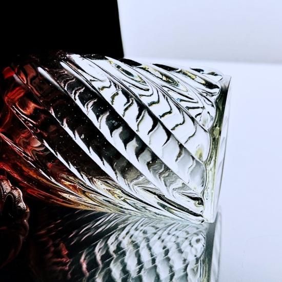 薔薇色のオールドバカラ バンブーの香水瓶 大#26【1916年】 - Baccarat