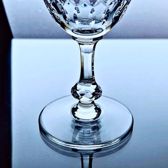 夫婦の語らいに☆2個セット☆オールド バカラ クリスタルワイングラス