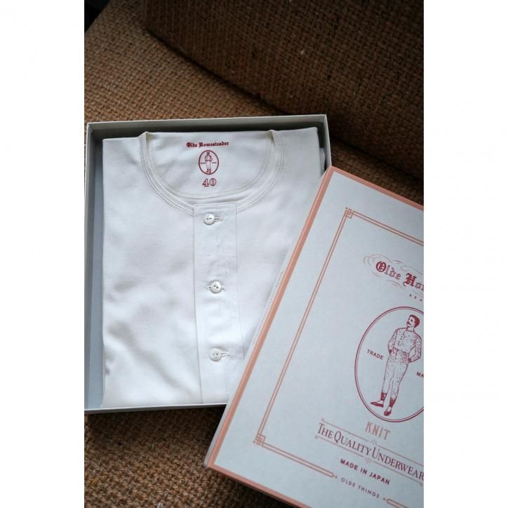 Olde Homesteader オールドホームステッダー Henley neck Interlock