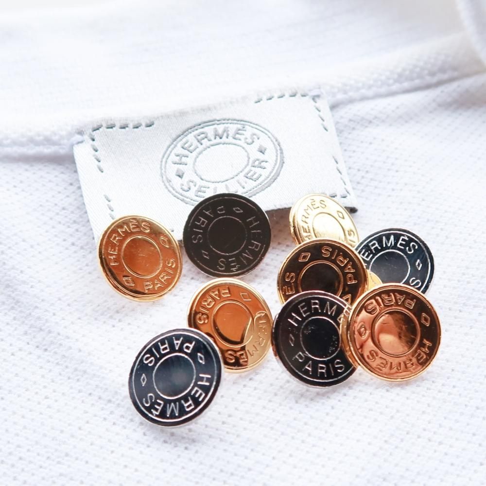 974 HERMES（ヴィンテージ エルメス） セリエ マーク ボタン ゴールド