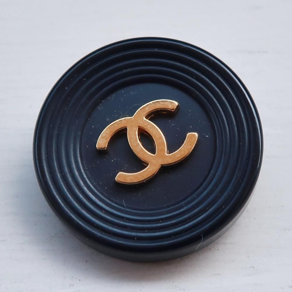 1051 CHANEL（ヴィンテージ シャネル） COCO マーク ボタン ネイビー