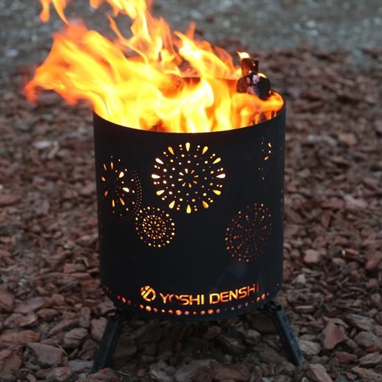 グランピングストーブ(M)＋薪入れ五徳(M)＋極厚グリルプレート(M)＋