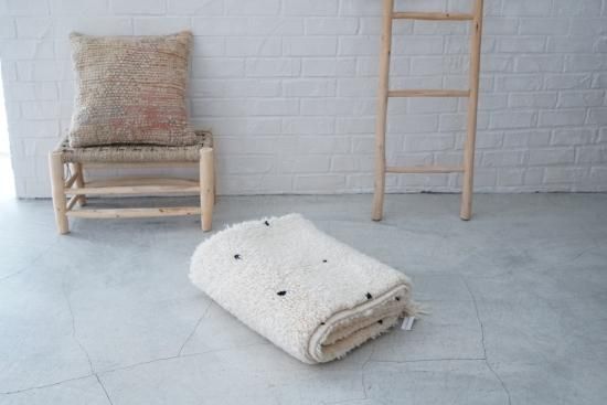 ベニワレン 175x105(No.450)ドット柄D - &MOROCCO モロッコラグの通販