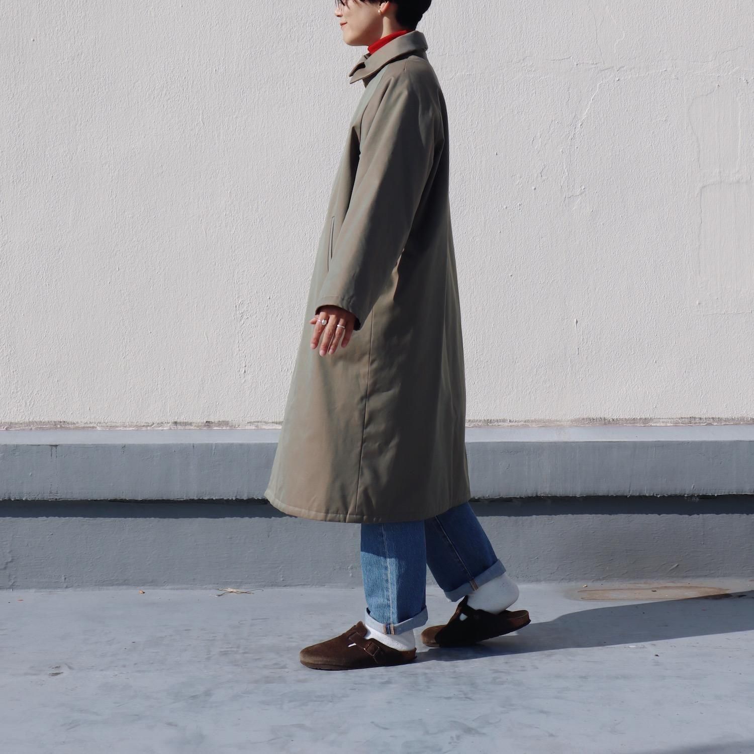 atelier naruse Cotton Batting Coat KHAKI アトリエナルセ