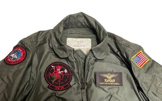 米軍実物 CWU-45/P 難燃フライトジャケット サイズM US.NAVY海軍 VX-31