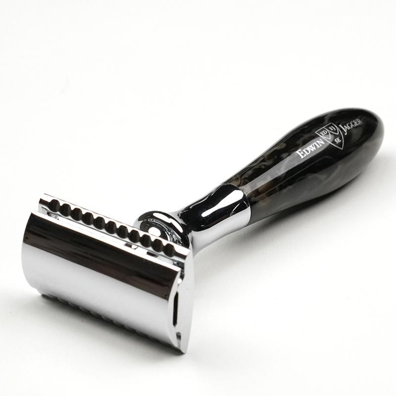 Edwin Jagger 両刃カミソリ | ブラックマーブル - 両刃カミソリ専門店