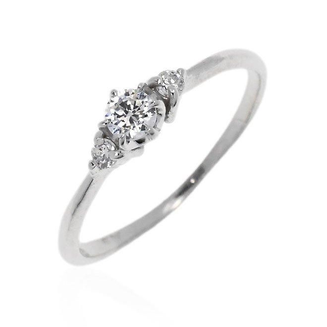 ZEXIMO公式】【期間限定セール】 婚約指輪 天然ダイヤモンド0.2ct