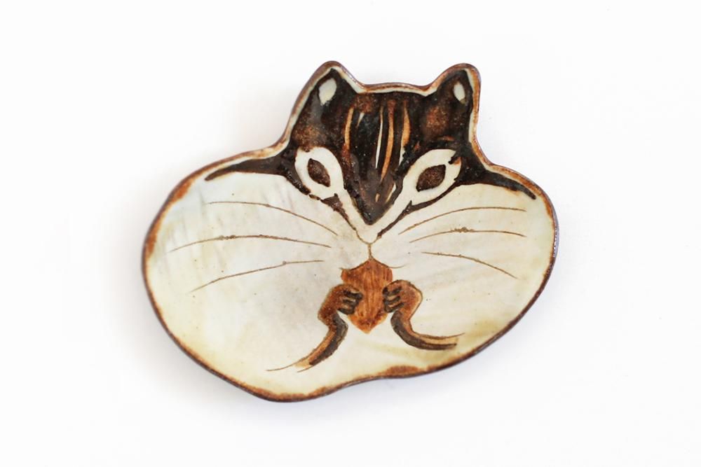 取り扱い終了】矢板緑/リス皿 - BOWKNOT