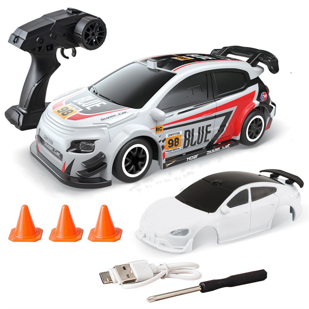 664999 RTR 1/64 2.4G 4WD ドリフト RCカー ミニレーシング LEDライト