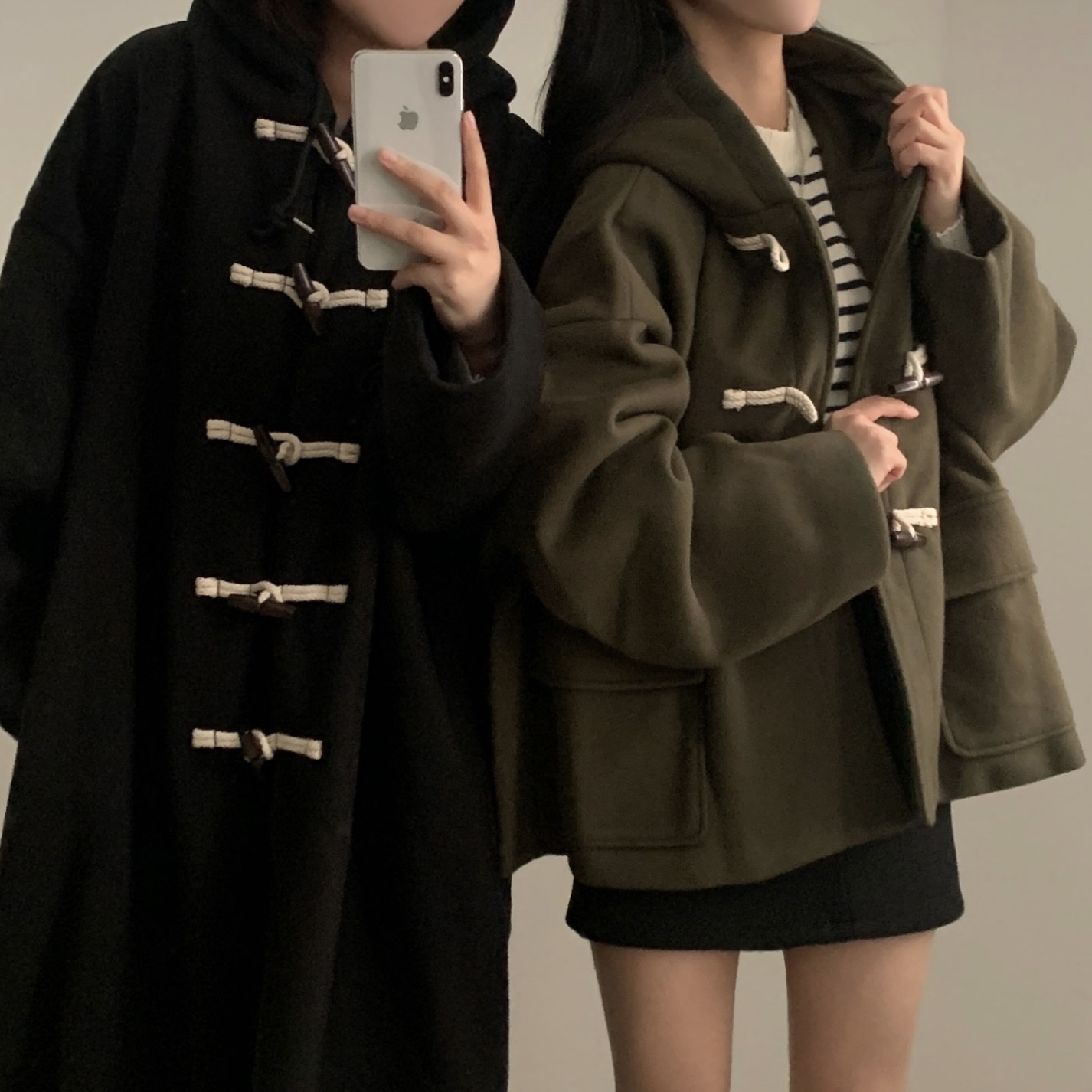 short&long/2color] オーバーサイズダッフルコート | ファッション通販