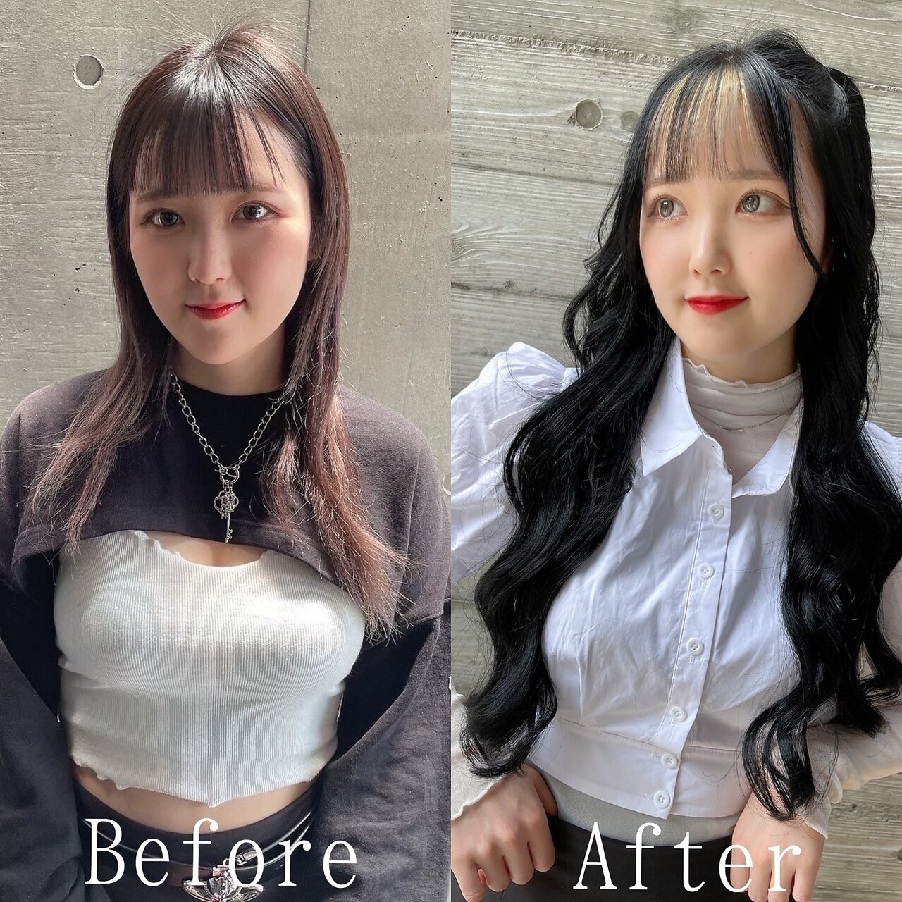 王道黒髪ロング#シールエクステ#くびれヘア#韓国#エクステ#渋谷