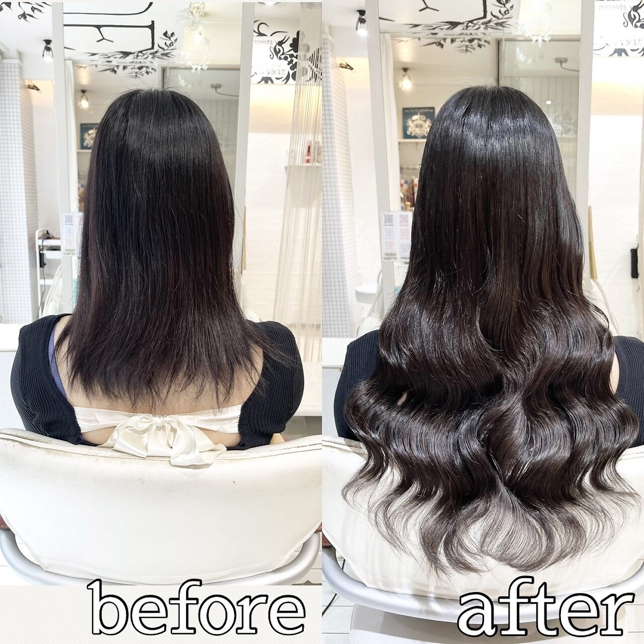 シールエクステ80枚で艶々黒髪ロング☆：L146479728｜ヴォーグ(VOGUE