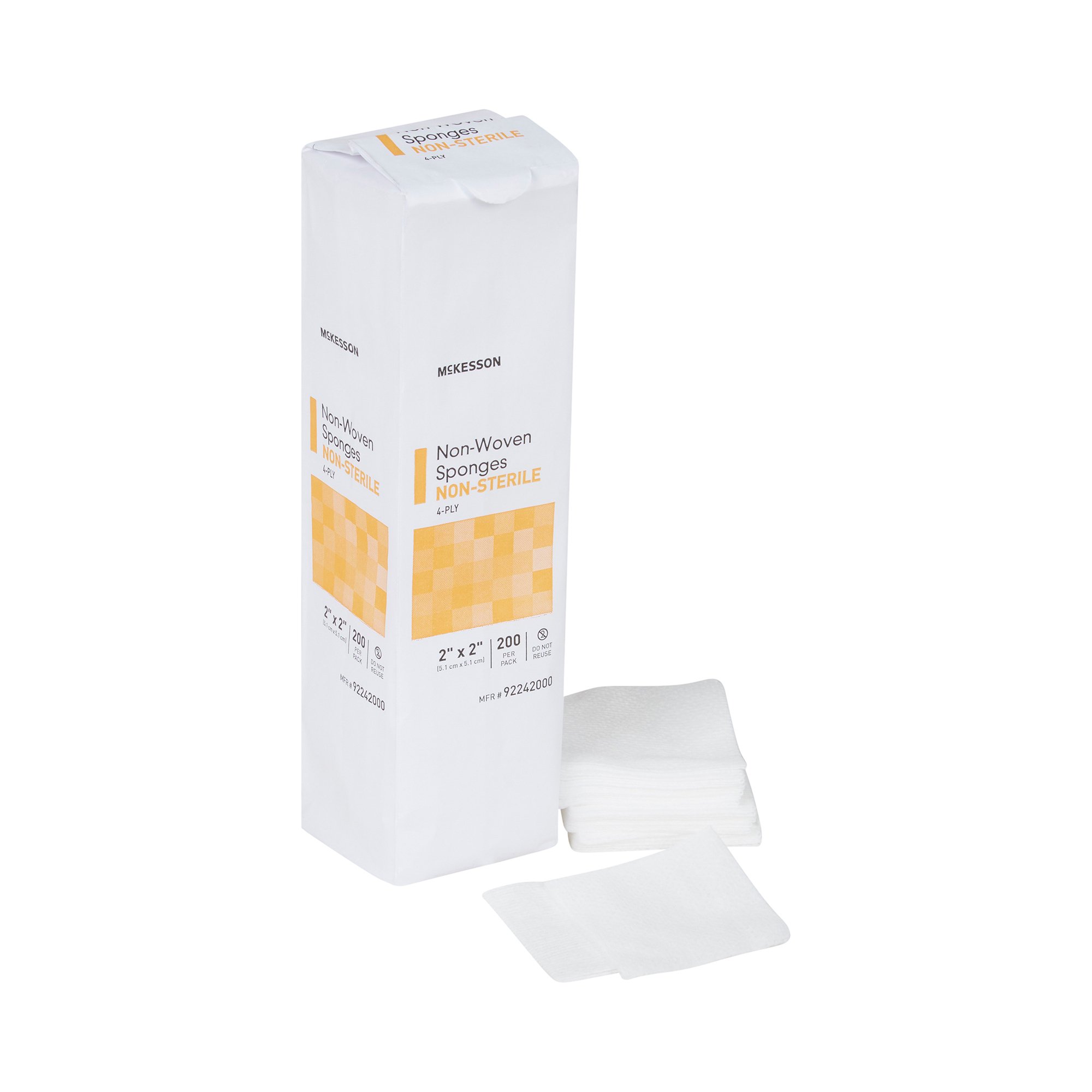 Nonwoven Sponge McKesson 2 X 2 Inch 4-Ply - McKesson